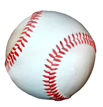 a baseball ball with red stitches on it