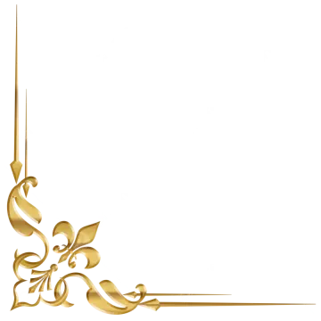 a gold frame with a floral design