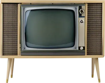 an old television set