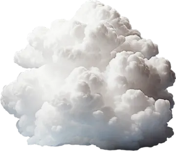 a cloud in the sky on a white background