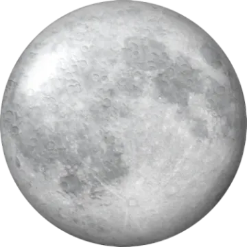 a full moon on a white background