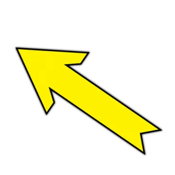 a yellow arrow pointing up