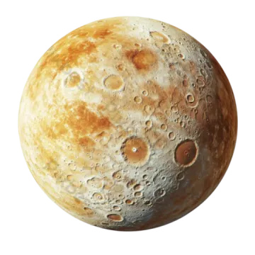 an image of the moon with a white background