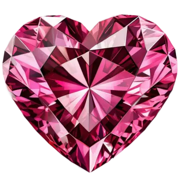 a pink heart shaped diamond