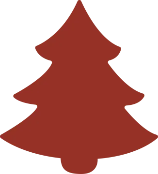a red christmas tree