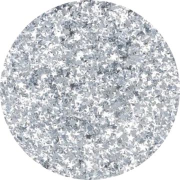 a white and silver glitter ball