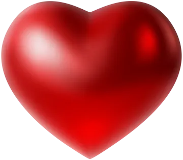 a red heart on a white background