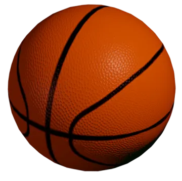 a basketball ball on a white background