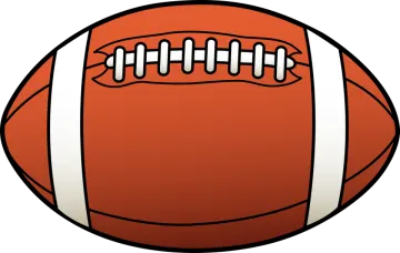 a football ball on a white background