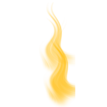 a yellow flame on a white background