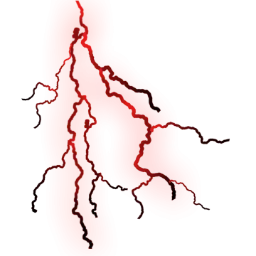 a drawing of a lightning