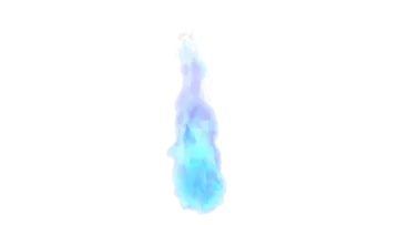 a blue flame on a white background