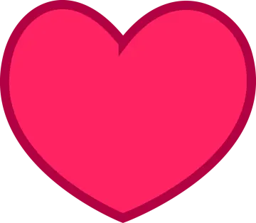 a pink heart