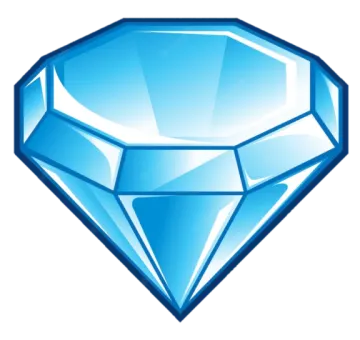 an image of a blue diamond