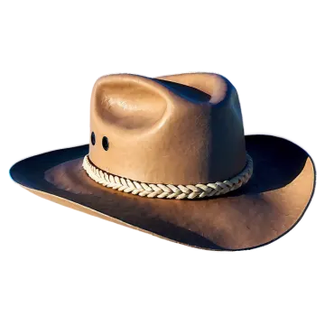 a cowboy hat on a white background
