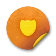 a yellow heart on a white background