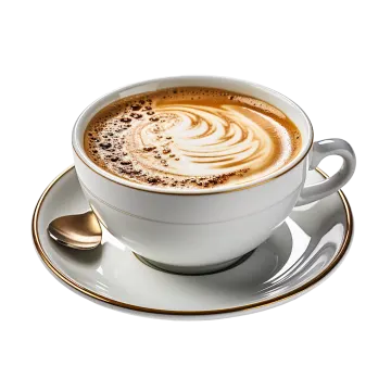 a cup of coffee on a saucer