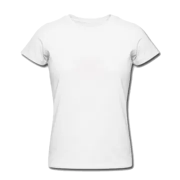 a white women's t - shirt