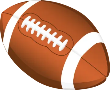 a football ball on a white background