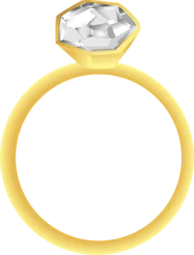an illustration of a diamond ring