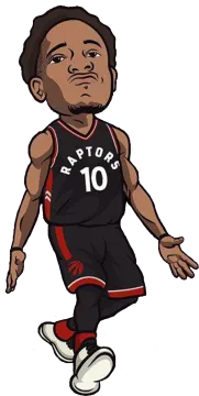 a cartoon drawing of a basketball player