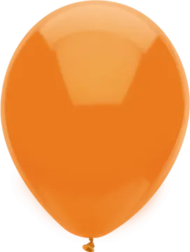 an orange balloon on a white background