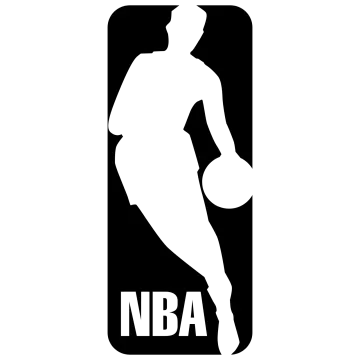 the nba logo on a white background