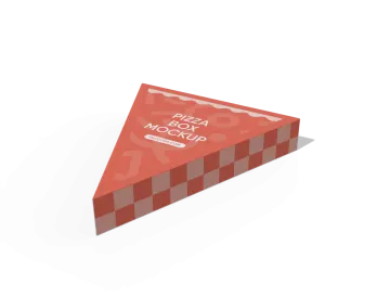 a red and white box with the words pizza moo on it