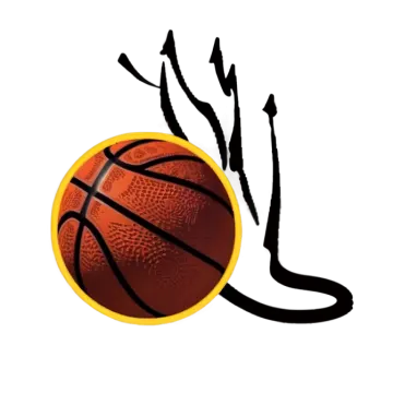 a basketball ball with an orange and black design on it