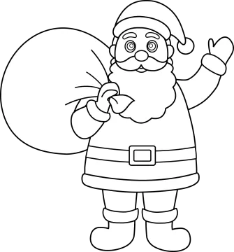 santa claus coloring pages