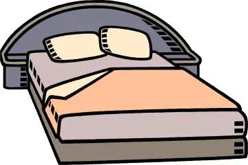 an image of a bed with pillows
