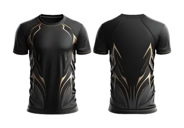 a black and gold t - shirt design