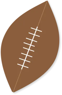 a football ball on a white background
