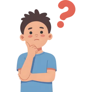 a man with his hand on his chin looking at the question