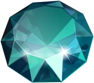 a blue diamond on a white background