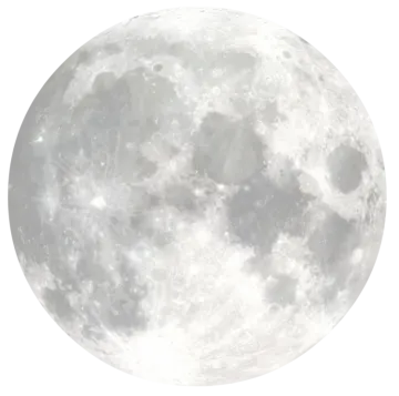 a full moon on a white background