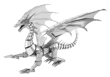 a 3d model of a dragon
