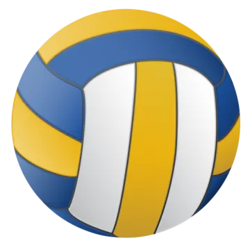 a volleyball ball on a white background