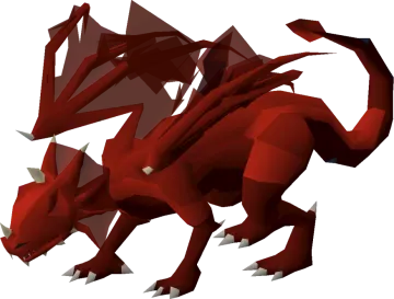 an image of a red dragon