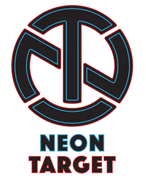 the logo for neon target