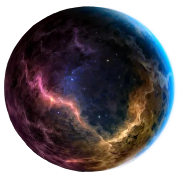 an image of a planet with stars in the background