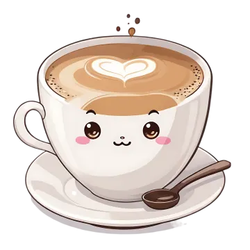 a cup of coffee with a heart on it