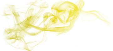 yellow smoke on a white background