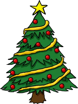 a christmas tree with a star on top