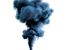 a black cloud of smoke on a white background