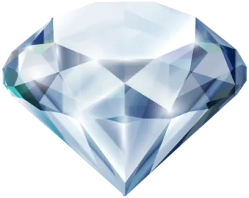 a diamond on a white background