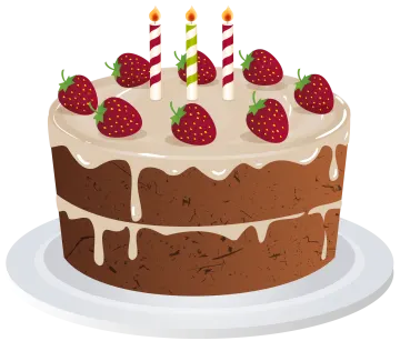 a cake with strawberries on top of it