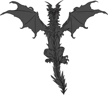 a black and white drawing of a bat