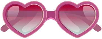 a pair of heart shaped sunglasses