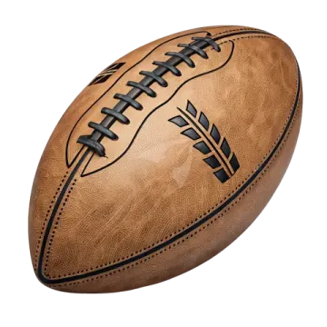 a football on a white background